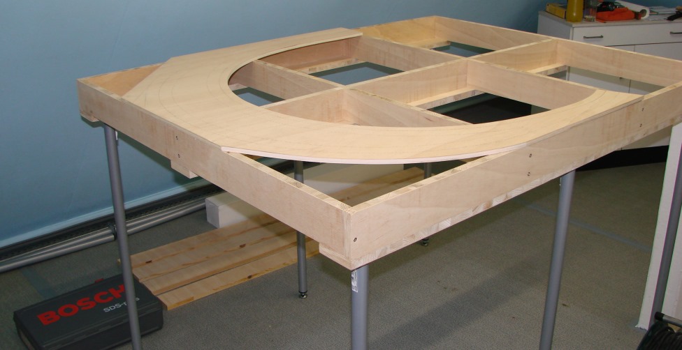 die Trasse, die später den Schattenbahnhof beherbergen wird