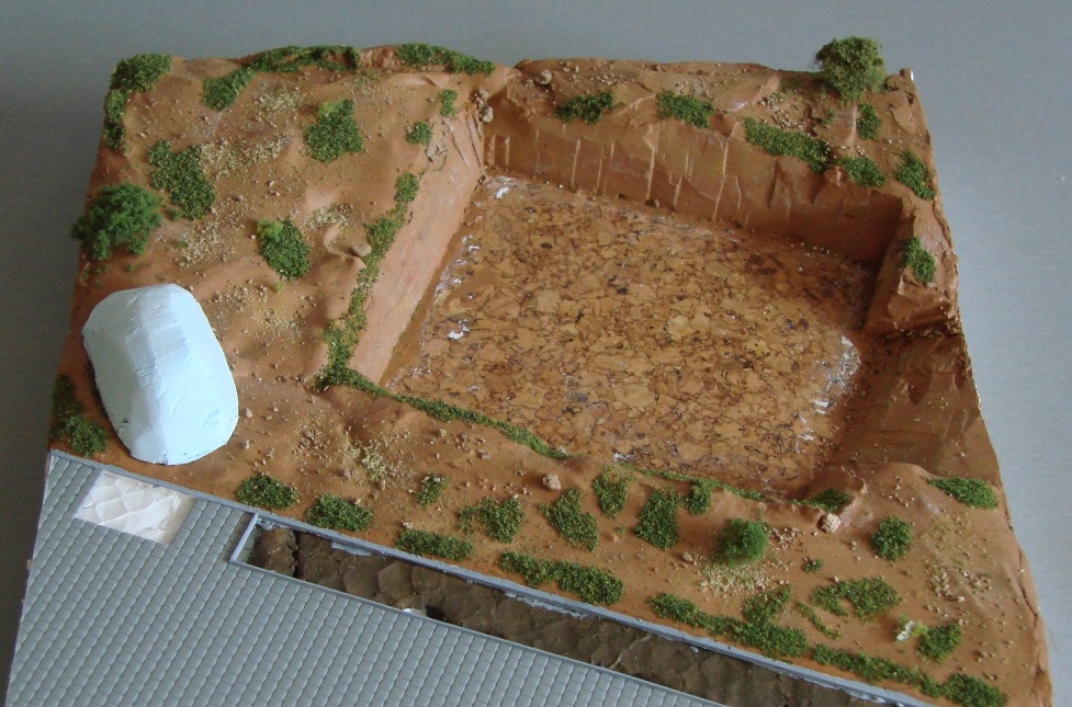 'Wildwuchs' auf dem Diorama