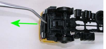 Entfernung des Kühlergrills