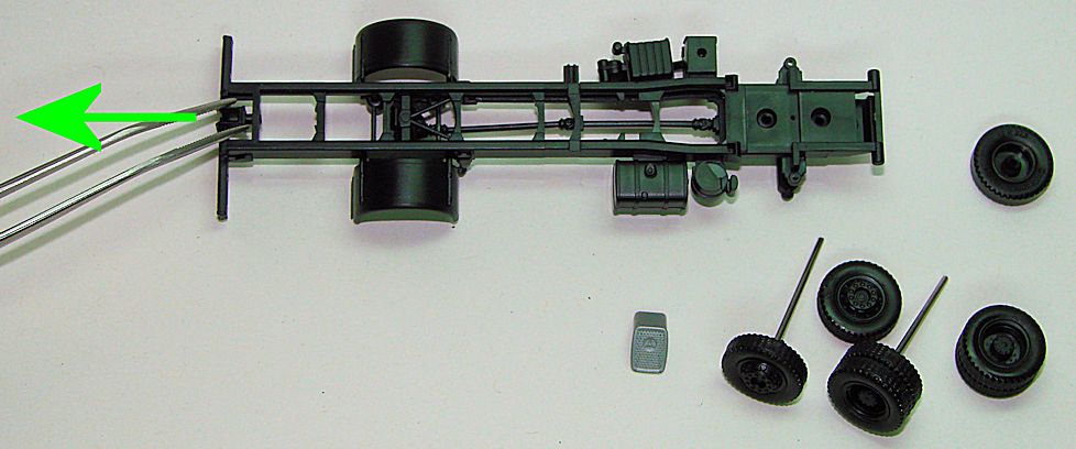 die Kupplung wird mit Hilfe einer Pinzette herausgezogen