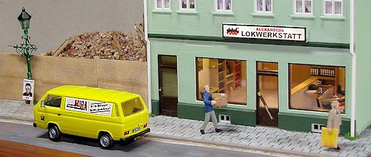 Detailaufnahme des Dioramas