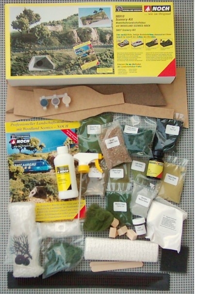 alle Teile des Scenery-Kits