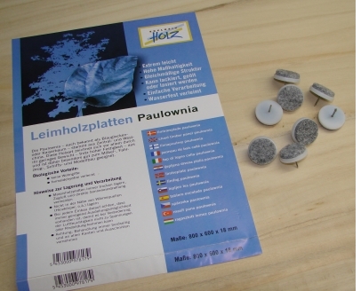 Grundplatte aus Paulowniaholz