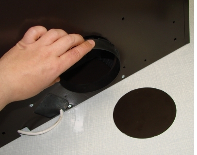 Einsetzen des Schlauchadapters