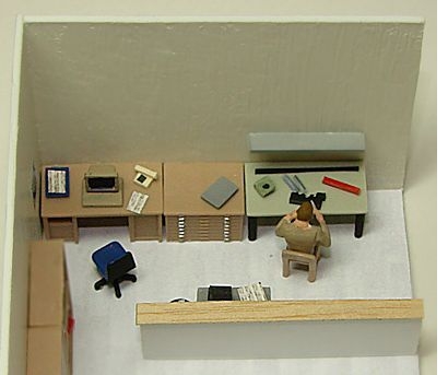 Blick auf den Werkstattbereich