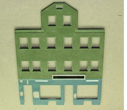 die Öffnung wurde mit einem Rahmen versehen